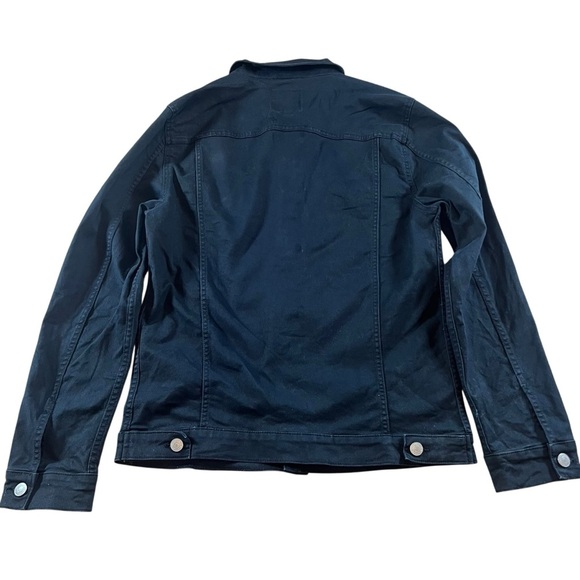 Jack & Jones Denim Jacket Men’s Size Large Black Stretch Jean Trucker Style - Picture 5 of 10